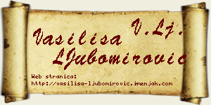 Vasilisa LJubomirović vizit kartica